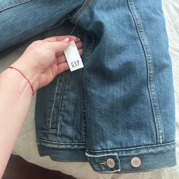 Blue Denim Jacket with Sherpa Collar - Picture 4 of 4